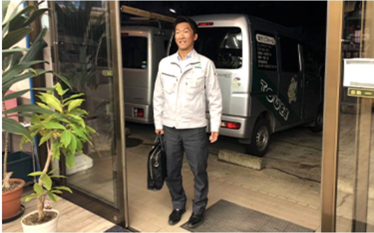 帰社時はスタッフが明るい挨拶で「お出迎え」♪